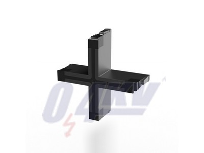 Tömítőkeret (kábelbemeneti rendszer), Cabtite (cable entry system), Poliamid, üvegszál-erősítésű, mélyfekete, 44 x 44 x 17.5 mm, -40 °C…120 °C