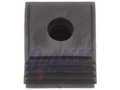 Hornyos kábelátvezető gyűrű (kábelbemeneti rendszer), 7 mm, 8 mm, -40 °C, 120 °C, TPE, mélyfekete