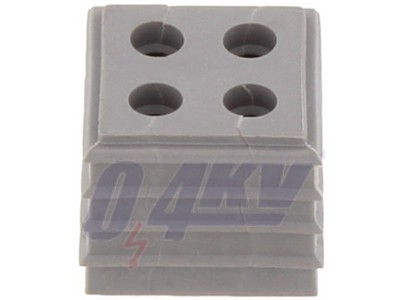 Hornyos kábelátvezető gyűrű (kábelbemeneti rendszer), 4 mm, 5 mm, -40 °C, 90 °C, TPE, Világosszürke
