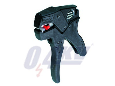 Csupaszoló szerszám, Hajlékony és merev vezeték PVC szigeteléssel, Max. vezetékátmérő: 1.3 mm, 1 mm², 7 mm