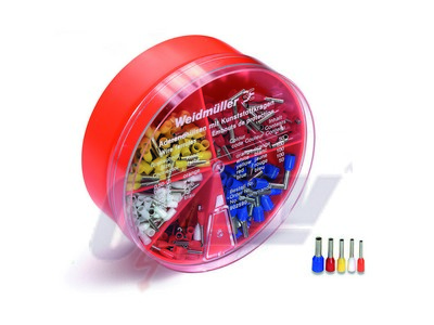 Érvéghüvely készletek, Krimpelési tartomány, min.: 0.5 mm², Krimpelési tartomány, max.: 2.5 mm², Sínkód: Miscellaneous