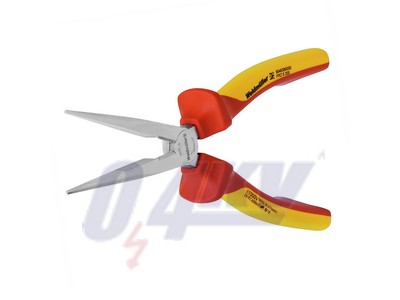 Hegyescsőrű fogó, 200 mm, egyenes, Védőszigetelés, 1000 V: Igen