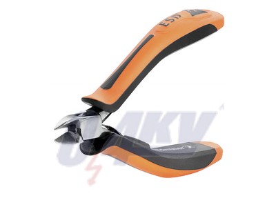 Oldalvágó fogó, 125 mm, ovális fej, Védőszigetelés, 1000 V: Nem