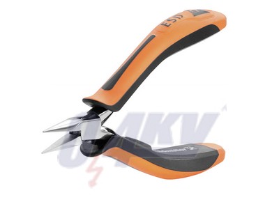 Hegyescsőrű fogó, 130 mm, Védőszigetelés, 1000 V: Nem